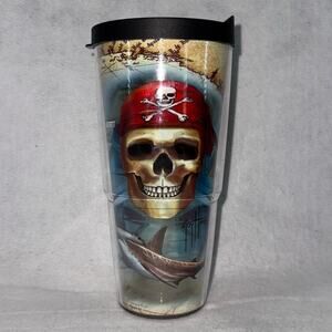 Tervis Guy Harvey 24oz Double Wall Insulated Hot/Cold Tumbler Pirate Shark Sword
